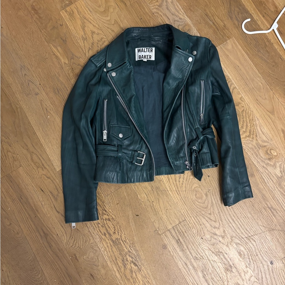 Walter Baker Women's Teal Leather Jacket